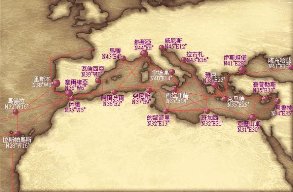 大航海时代4村庄地图图片
