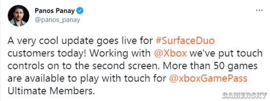 微软Surface Duo现已支持XGP应用 超50款游戏适用