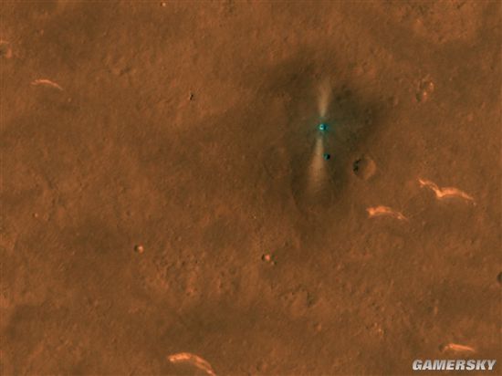 NASA分享首张祝融号俯视照片 位于火星乌托邦平原南部