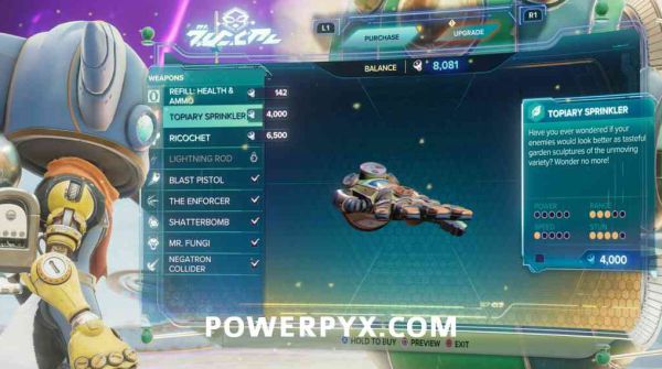 《瑞奇与叮当时空跳转》全武器列表 枪架全满奖杯怎么获得