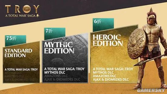 《全面战争传奇：特洛伊》新扩展包MYTHOS公布 9月2日将于Steam版一同发售