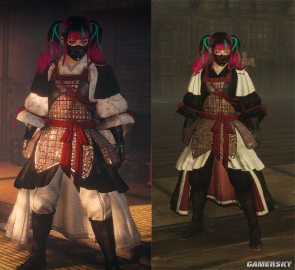 仁王2铃鹿套装黑白着色外观mod