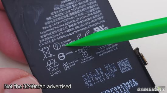 iphone12系列四款机型的电池容量信息如下:iphone12 mini:2227mah