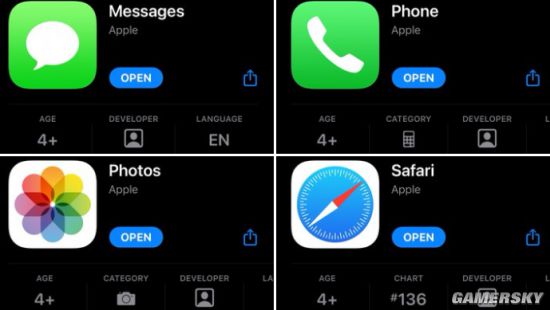 直面用户评价 苹果Safari、相机等预装App开放评分