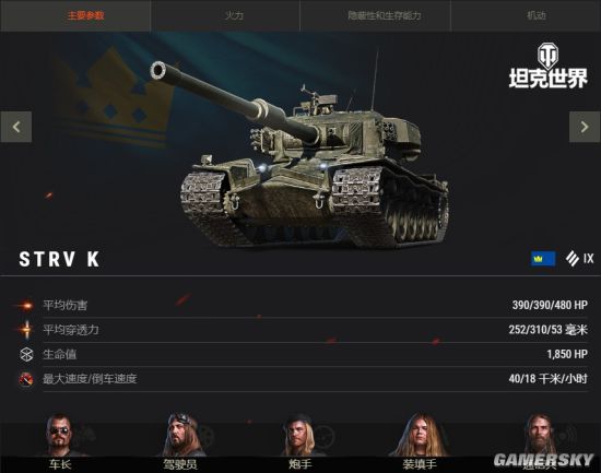 重型坦克strv k