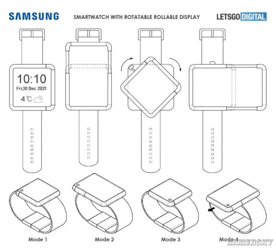 三星公开新专利：智能手表也能伸缩屏 还支持S Pen