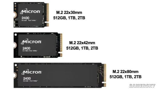 美光推出首款176层QLC SSD：M.2 2230版也支持2T|游民星空