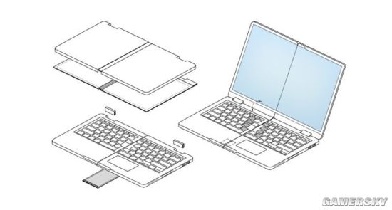 三星笔记本新专利曝光：键盘一分为二 整体可折叠