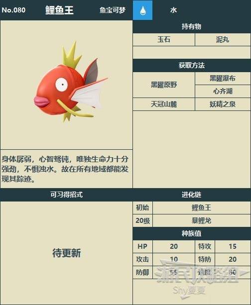 《宝可梦阿尔宙斯》洗翠图鉴 全宝可梦分布与数据一览