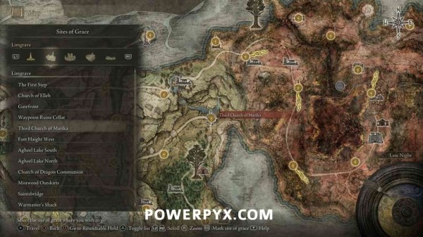 艾尔登法环全篝火位置地图各地区赐福点位置图