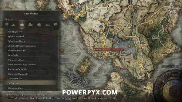 艾尔登法环全篝火位置地图各地区赐福点位置图