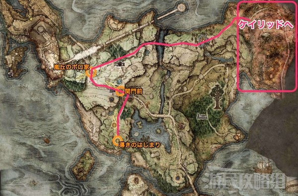 《艾尔登法环》盖利德地图攻略 墓地、洞窟、BOSS及道具位置汇总