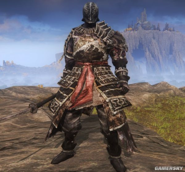 中添加一套黑暗之魂2骑士亚伦的套装,该套装是一件造型独特的东方甲胄