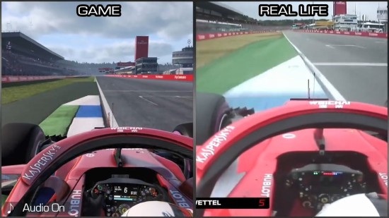 《F1 2018》画面对比真实F1赛车：简直一模一样