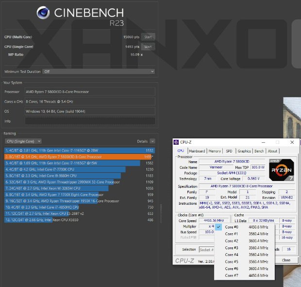 锐龙7 5800x3d是amd首款采用3d堆叠缓存的zen3桌面cpu,总缓存可达到