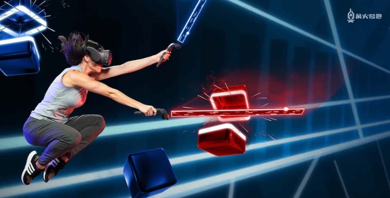 比如在《节奏光剑》中,你只需要通过 vr 运动操纵杆就可以自如操控