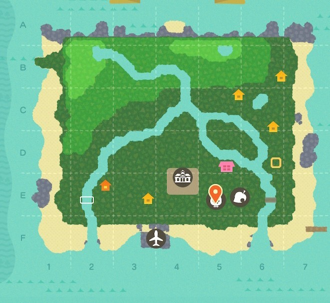 神秘岛地图 原版图片
