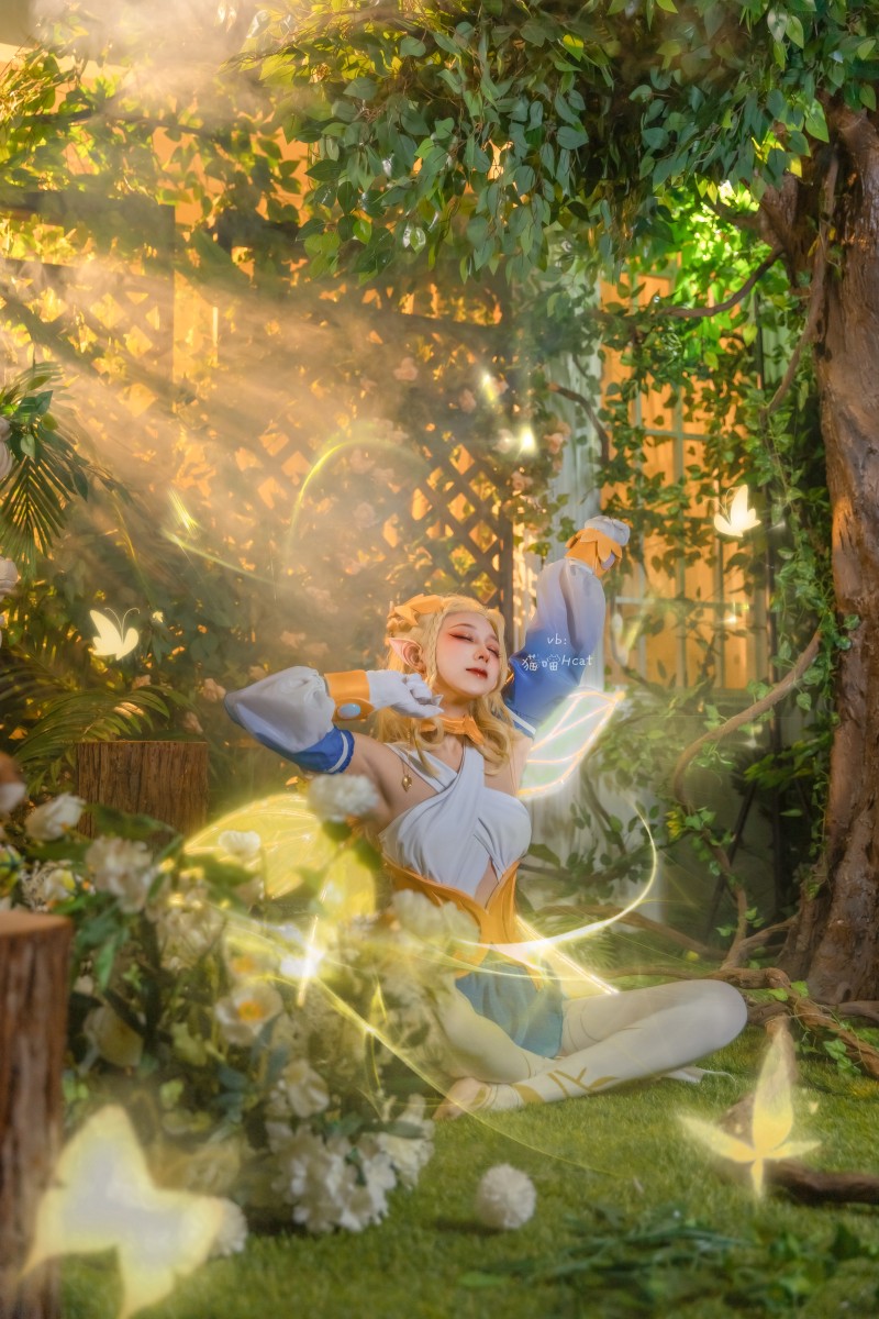 王者荣耀cos艾琳精灵之舞