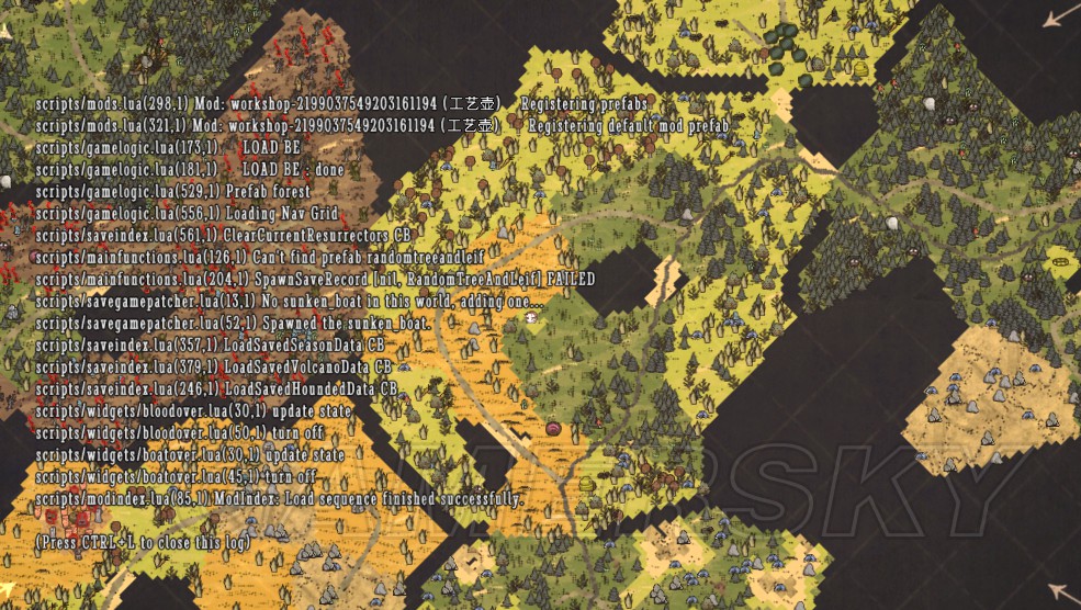《饥荒》地图全开方法及代码 怎么地图全开 - 第1张