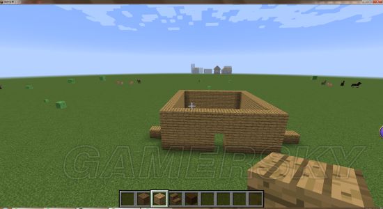 《我的世界》生存前期简易小屋建造教学