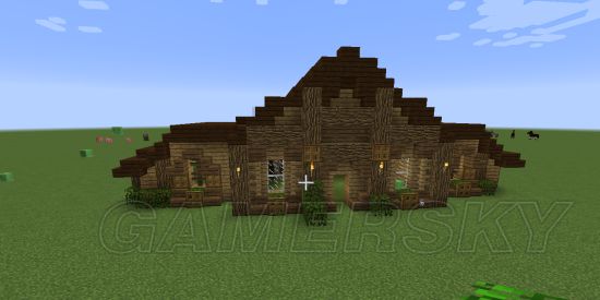 《我的世界》生存前期简易小屋建造教学