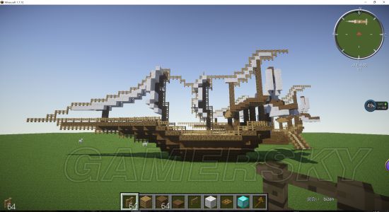 《我的世界》白色帆船制作图文教学