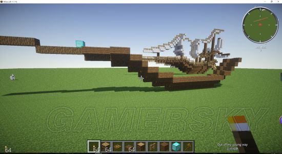 《我的世界》白色帆船制作图文教学