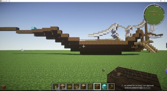 《我的世界》白色帆船制作图文教学