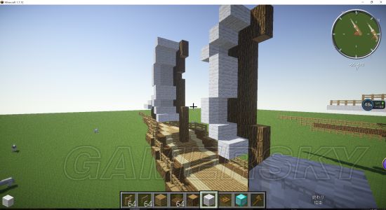 《我的世界》白色帆船制作图文教学