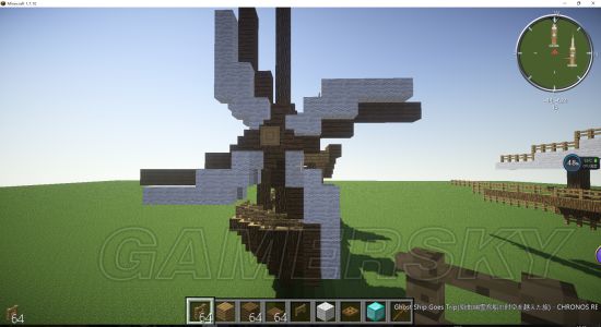 《我的世界》白色帆船制作图文教学