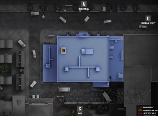 《彩虹六号围攻》平面地图及可破坏地点一览