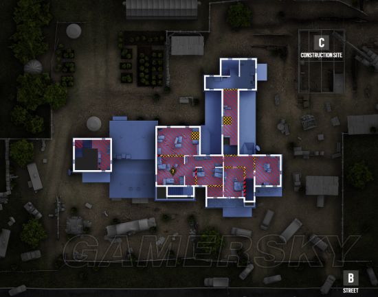 《彩虹六号围攻》平面地图及可破坏地点一览