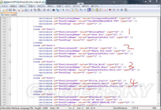 《神界原罪2》字体替换图文教程 神界原罪2字体怎么替换