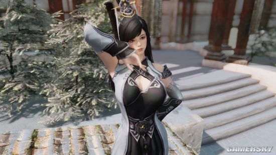 《上古卷轴5》女生向MOD合集第2弹 巫师3、恶魔城Shanoa等服装MOD