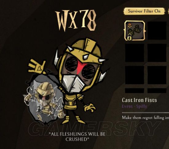 《饥荒》熔炉模式人物新皮肤一览 熔炉模式有哪些新皮肤