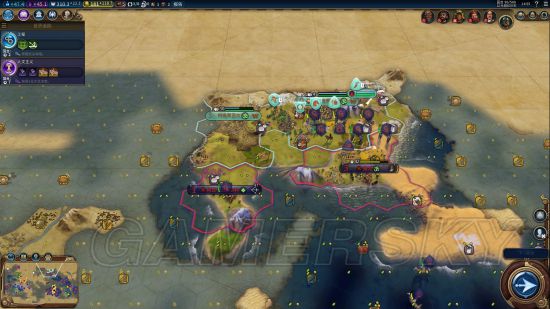 《文明6》挪威海图禁黑科技100T征服胜利图文战报