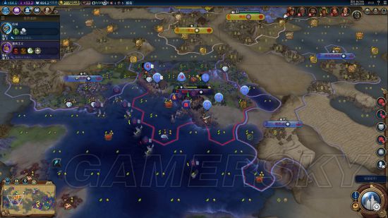 《文明6》挪威海图禁黑科技100T征服胜利图文战报