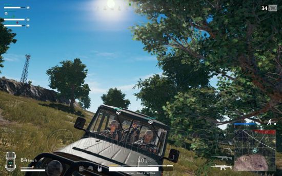 《绝地求生大逃杀》新手跳伞扔雷及乘车技巧