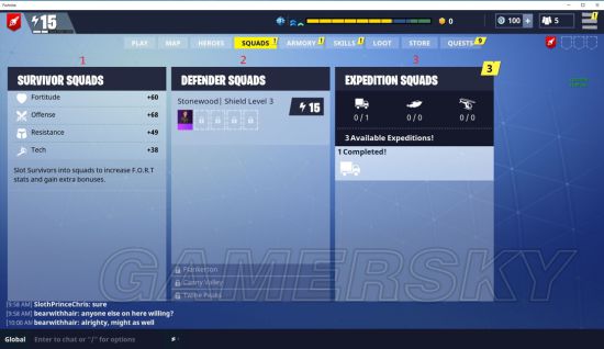 《堡垒之夜》各界面选项中英文对照一览