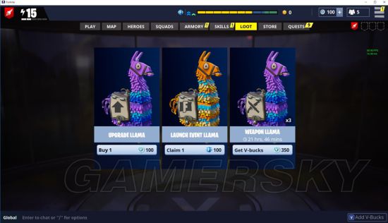 《堡垒之夜》各界面选项中英文对照一览