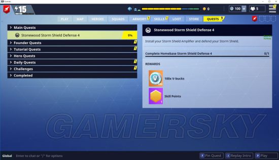 《堡垒之夜》各界面选项中英文对照一览