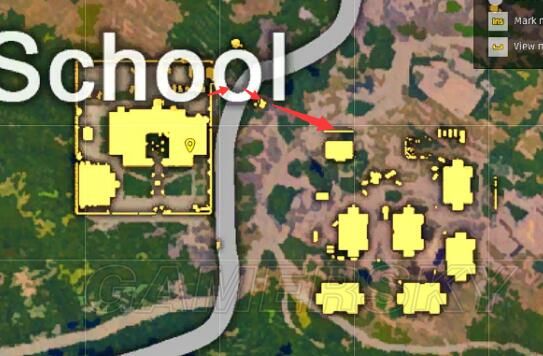 《绝地求生大逃杀》新手学校打法及搜刮路线推荐