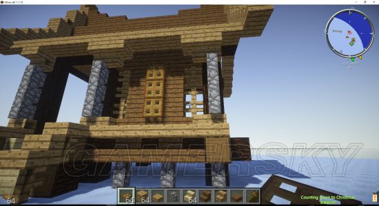 《我的世界》生存前期一层中世纪小屋建造教程