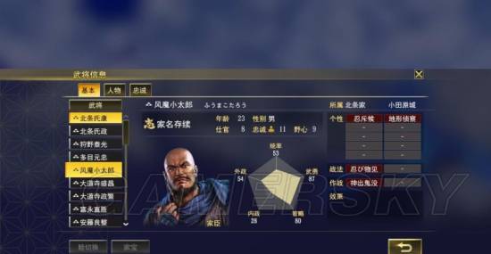 《信长之野望大志》1554剧本北条家解析