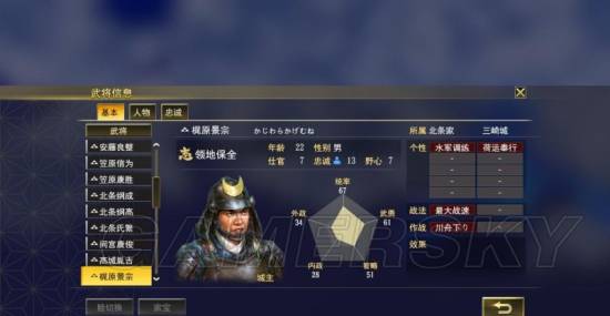 《信长之野望大志》1554剧本北条家解析