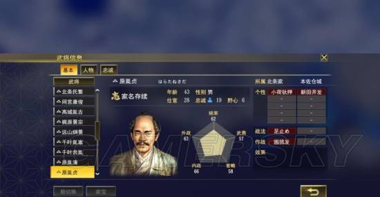 《信长之野望大志》1554剧本北条家解析