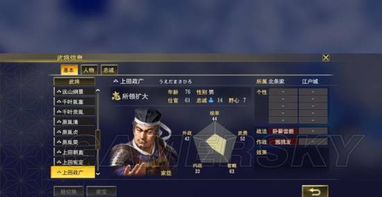 《信长之野望大志》1554剧本北条家解析