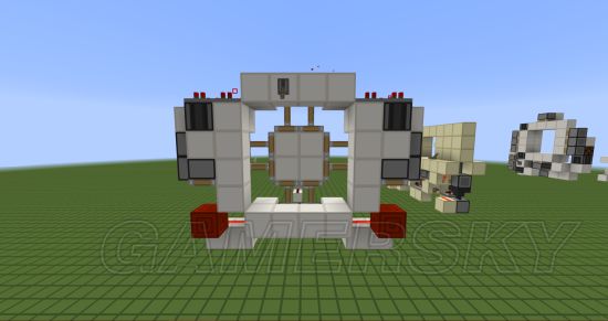 《我的世界》4X4镂空活塞门搭建图文教程 镂空活塞门怎么建造