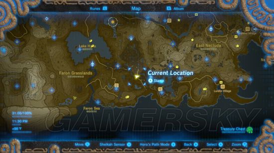 《塞尔达传说荒野之息》DLC2宝箱位置 英杰之诗DLC加农套装宝箱位置一览