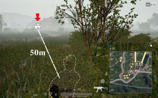 《绝地求生》报点方向、距离及标志物详解